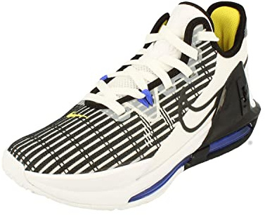 Nike Lebron Witness VI Herren Basketball Trainers CZ4052 Sneakers Schuhe (UK 8.5 US 9.5 EU 43, White Black Persian Violet 100)