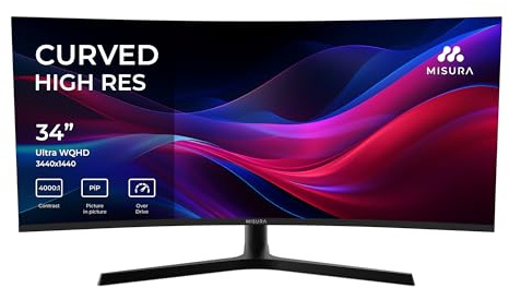MISURA EG34RWA 34 3440 x 1440 Curved Monitor