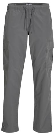 JACK & JONES Mens Jpstkane Jjbarkley Pant Noos Cargo Trousers, Grey, 36W / 36L UK