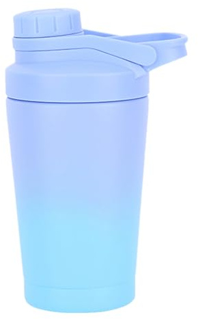 EACHPT Shaker Proteinas 500ml,Coctelera de Proteínas con Colador,Coctelera de Proteínas de acero Inoxidable de doble Pared con Aislamiento al vacío,Sin BPA y a Prueba de Fugas