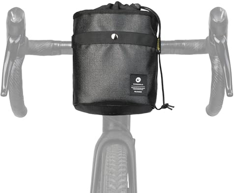 UBORSE Sac de Vélo pour Guidon, Sac Avant Multifonctionnel, Étanche, Bandoulière et Banane, Accessoire de Cyclisme (Noir)