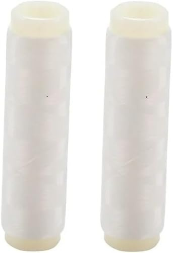 Filo da pesca bianco in nylon elastico invisibile magico filo da pesca 0,1/0,2 mm di lunghezza 656 metri per bobina lenza da pesca elastica trasparente, lenza da pesca trasparente, 2 pezzi
