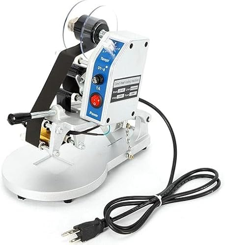 IOENC DY-8 Electric Hot Stamp Printer Ribbon Coding Machine,110V 1-3 Row Hot Foil Thermal Coding Machine，for All Kinds of Plastic Film and Other Flexible Packaging Products