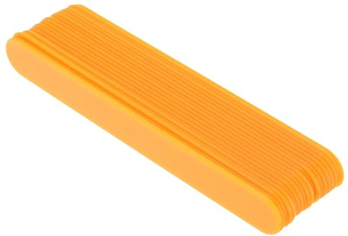 MAGICLULU Juego de 20 Paletas Linguales de Plástico Naranja, Depresores de Lengua Pediátricos Resistentes Mango Ergonómico para Examen y Entrenamiento Bucal Infantil