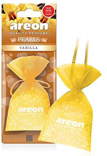 Areon Pearls Car Air Vanilla aroma Fresheners Quality Perfume Home Office Scent (Pack of 3)