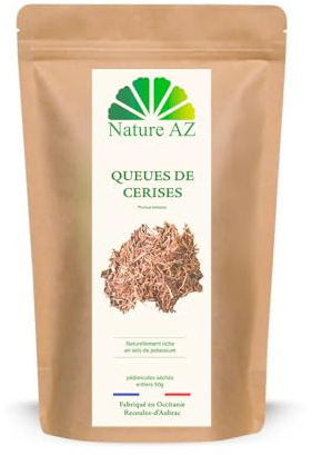 QUEUES DE CERISES ENTIÈRES | 50g | Tisane Diurétique & Détox | Infusion | Fabriqué en Occitanie | Nature AZ