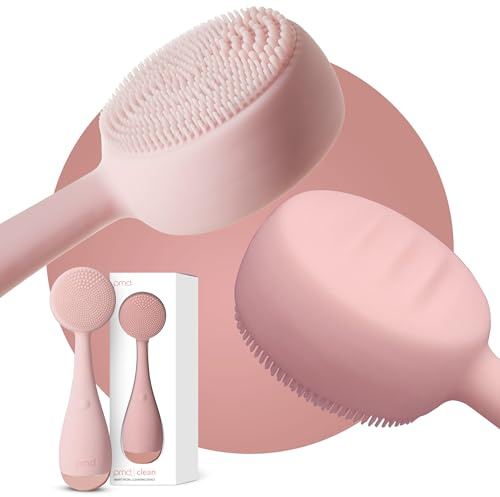 PMD Beauty: Electric Facial Cleansing Brush - Smart Facial Device with Silicone Brush & Anti-Aging Massager, Blush