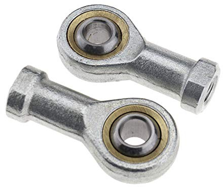 2pcs 1.25mm x M8 Right Hand Thread Female Tie Rod End Bearing Rose Joint