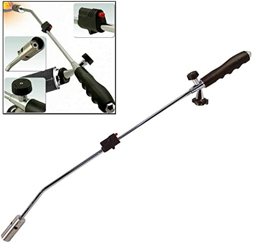 Butane Gas Weed Burner Blowtorch Garden Torch Weeds Killer Burner with Adjustable Flame Outdoor Moss Fungus Weed Wand