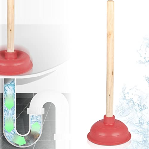 Stimo Saugglocke Pömpel inkl. Holzgriff Abflussreiniger Ausgussreiniger chemiefrei