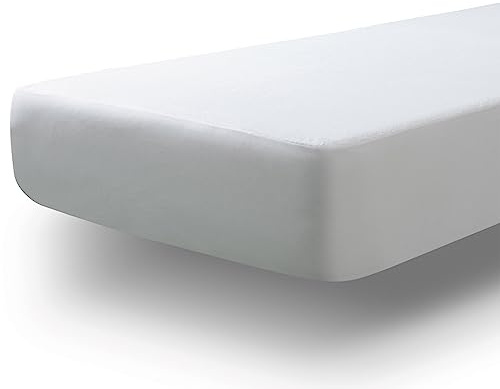 Tural Protège Matelas 140x190/200cm Au Toucher Doux Tissu Éponge Certifié Oeko-TEX Alèse Ultra Absorbant Blanc