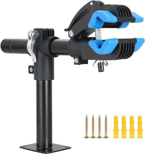 DASBET Bike Repair Storage Stand Bicycle Rack Workstand with Adjustable Clamp Bicycle Maintenance Rack for Road Mountain Bikes Clamp Bike Hanger for Garage or Home