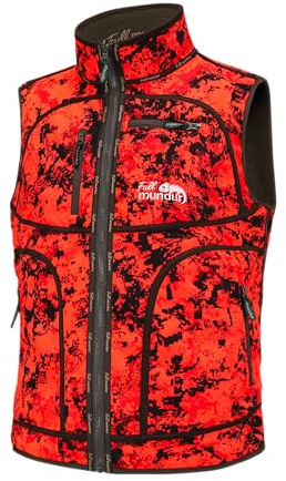 Full mundur Blaze Gilet de chasse réversible coupe-vent imperméable pour homme Motif camouflage orange