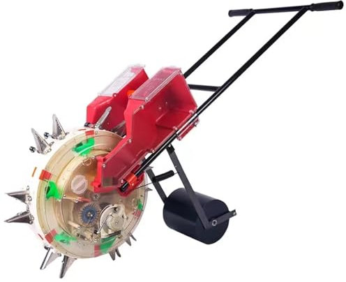 RVIFY Siembra Esparcidor Maquinaria agrícola Sembradora de maíz y Soja de una hilera, 2 en 1, con Doble Boquilla sembradora Manual(7nozzle Double Hole)