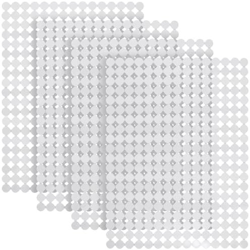 MAHIONG 4 Pack Kitchen Sink Mat, 40 x 30cm Sink Protector Mat, PVC Adjustable Fast Draining Mat for Ceramic and Stainless Steel Sinks, Clear