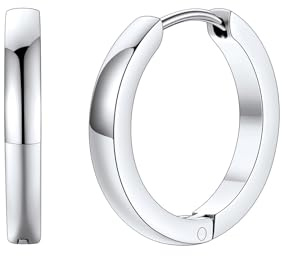 FaithHeart Orecchini da Uomo Donna, 8mm-16mm Huggie Orecchini a Cerchio, Acciaio Chirurgico 316L, Impermeabile Anti-allergico