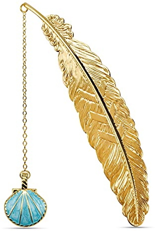 Metal Feather Bookmarks, Vintage Reading | Creative bookmarks with pendant marker for women kids students teachers, unique gift for book lovers readers
