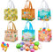 Mizijia 6 Bolsas de Regalo de Pascua para Rellenar - Nido Con Conejo, Cestas de Fieltro
