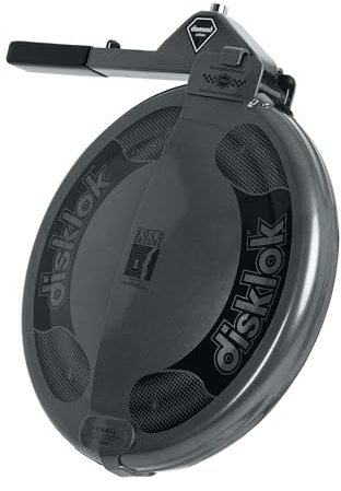 Disklok Diamond Security Edition Car Steering Wheel Full Cover Anti- Angle Grinder Anti-Theft Lock Police Approved Including Case & Cover (Diamond Edition Anthracite, Small 35cm-39cm)