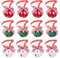 Campanellini di Natale, Set di 12 Campane Natalizi per Decorazione da Albero di Natale, Jingle Bells in metallo con fiocco, Appendere Addobbi per Feste, Decorativi fai da te