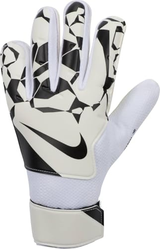 NIKE Gk Match Jr Ho24 Gants de gardien de but pour garçon, blanc/noir/noir, XXS