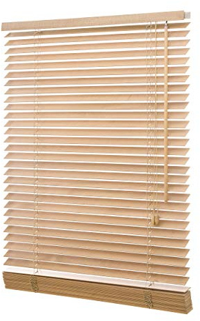 Ventanara Holzjalousie 35mm Holz Jalousie Jalousette Echtholz (Eiche, 100 x 130 cm)