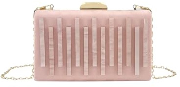 MODELISA - Bolso Clutch De Fiesta Elegante Cadena De Hombro Boda Evento Ceremonia Para Mujer (Rosa)