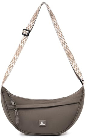 Pomelo Best Halbmond Handtasche Damen & Herren Wasserabweisende Crossbody Moon Bag – Leichte Umhängetasche klein mit breitem Schultergurt