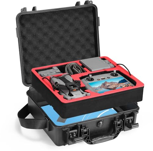 FPVtosky Dual Layer Hard Case for DJI Mini 5 Pro [CASE ONLY], Waterproof Carrying Case for Mavic Mini 5 Pro/Fly More Combo/Plus Drone, Compatible with DJI RC 2 or RC-N3 Controller Accessories