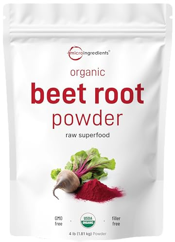 Micro Ingredients Organic Beet Root Powder, 4lb (64 oz)