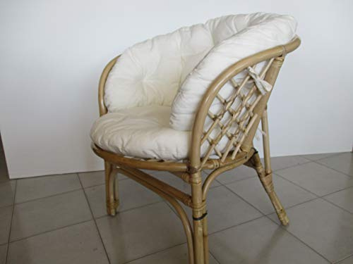 fantasie d oriente Solo CUSCINO IN COTONE PER POLTRONA VIMINI RATTAN RICAMBIO per questo modello o similari verificare le misure si spedisce solo il cuscino senza la poltrona