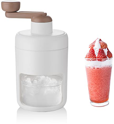 Shoxil Shaved Ice Machine Snow Cone Machine Manual - Portable Ice Crusher and Shaved Ice Machine with Free Ice Cube Trays - BPA Free