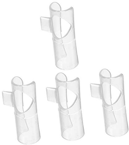 Milisten 4 Stück Flötenmundstück Hilfsmundstück Flöte Liefern Flöte Ersetzen Instrumententeile Langlebiges Flötenhilfe Flötenkopf Ersatzkopf Nylon Musik