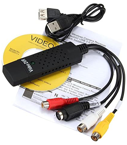 Adaptador USB 2.0 para TV, vídeo, audio, VHS a DVD, convertidor de tarjeta de captura