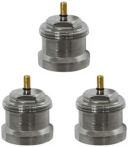 Eurotronic 700128 Oventrop, Metalladapter für Heizkörperthermostate (Heizkörperventiladapter, lange Lebensdauer, Zubehör für Heizkörperthermostat, Anschluss: M 30 x 1,0mm) (Packung mit 3)