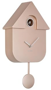 Karlsson Guckuckklocka modern Cuckoo metallic – roséguld – 21,5 x 8,5 x 41 cm – rektangel – termoplast – väggklocka modernt vardagsrum – väggklockor – gökklocka