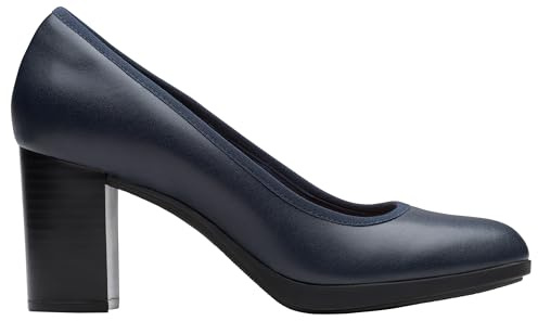 Clarks Bayla Carly Womens Navy Leather, 3