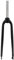 Forcella rigida per mountain bike 26/27,5/29 1-1/8 QR 9x100mm Forcella anteriore MTB in lega di alluminio leggera senza filettatura per bicicletta con tubo dritto (colore: nero, dimensioni: 29)