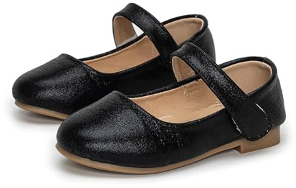 Genérico 2027-Zapatos Mary Jane para Niñas Bailarinas Princesas Boda Escuela y Noche Elegantes