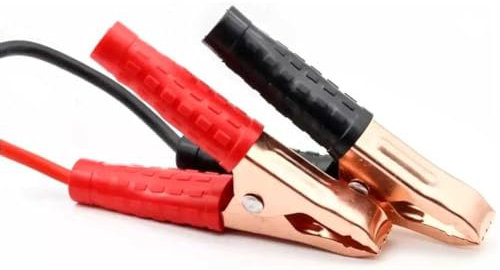 TECH ONE Cavi di Avviamento Batteria Auto, 100% rame, resistente, 350 A, 2,5 m, con codici colore - Strumento professionale per avviamento di emergenza per Auto Moto, morsetti a coccodrillo.