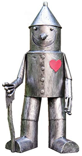 Sculpture de jardin en m�tal avec hache en m�tal Motif �tain et c�ur Taille S 41 cm