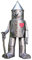 41cm Tall 'Tin Man & His Heart' Metal Garden Sculpture with Axe Small
