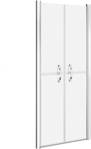 vidaXL Duschdörr frostad ESG 76x190 cm