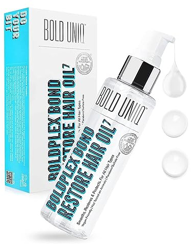 Boldplex 7 Hair Oil for Dry & Damaged Hair - Adds Shine, Strengthens, Smooths Split Ends & Frizz, Moisturises & Nourishes. Weightless Hair Treatment Oil For Curly, Frizzy & Coarse Hair - 100ml