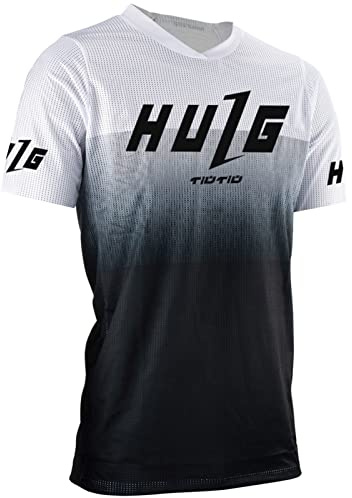 MTB-tröja herr, kortärmad, downhill-tröja, herrcykelkläder, cykelsport/motocross-kläder, mountainbikeskjorta, mjuk textur, fukttransport, MTB BMX