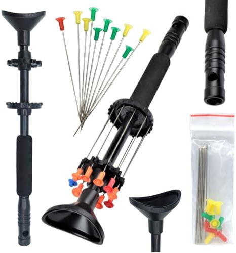 Glac Store Cerbottana Professionale Sportiva 30 24” 18” 12” Pollici in Alluminio Resistente e Resina, Leggera, con Porta dardi e 10 dardi Inclusi (da 12” Pollici 31 cm)