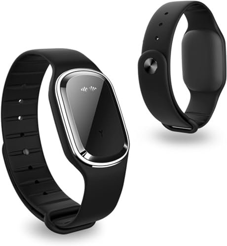 MoskitoPro Bracelet,Mosquito Repellent Bracelet,Ultrasonic Anti-Mosquito Wristband Electronic Repeller Bands Watch Pest Control ​Insect Guards USB Charging/Waterproof for Children and Adults (Black)