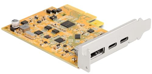 DeLOCK USB-Controller PCIe x4 Karte zu 1x EXT. USB-C 10 Gbit/s B. + 1x extern USB-C DP Alt Mode
