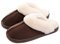Coswind Hausschuhe Damen Herren Winter Warme Lammfell Plüsch Flauschige Fell Weiche Rutschfeste Pantoletten Indoor Outdoor Dunkelbraun 270
