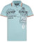 Camp David Herren Poloshirt mit Trikotkragen und Logo Artworks Sea Mint 4XL